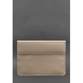 Купить Шкіряний чохол-конверт на магнітах для MacBook 14 Світло-бежевий, фото , характеристики, отзывы