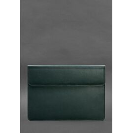Придбати Шкіряний чохол-конверт на магнітах для MacBook 14 Зелений, image , характеристики, відгуки