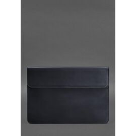 Придбати Шкіряний чохол-конверт на магнітах для MacBook 14 Синій Crazy Horse, image , характеристики, відгуки