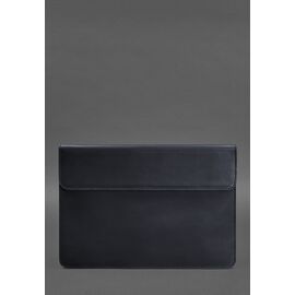 Купити Шкіряний чохол-конверт на магнітах для MacBook 14 Синій Crazy Horse, image , характеристики, відгуки