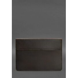 Придбати Шкіряний чохол-конверт на магнітах для MacBook 14 Темно-коричневий Crazy Horse, image , характеристики, відгуки