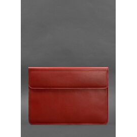 Придбати Шкіряний чохол-конверт на магнітах для MacBook 14 Червоний, image , характеристики, відгуки