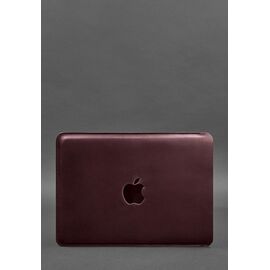 Купить Кожаный чехол для MacBook Pro 13'' Бордовый, фото , характеристики, отзывы
