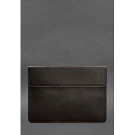 Придбати Шкіряний чохол-конверт на магнітах для MacBook 13 Темно-коричневий, image , характеристики, відгуки