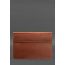 Купить Кожаный чехол-конверт на магнитах для MacBook (макбук) Air/Pro 13'' Светло-коричневый, фото , характеристики, отзывы