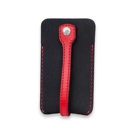 Купить Кожаная ключница 1.0 черная с красным, фото , характеристики, отзывы