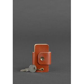 Придбати Шкіряна ключниця смарт-кейс 4.0 світло-коричнева, image , характеристики, відгуки