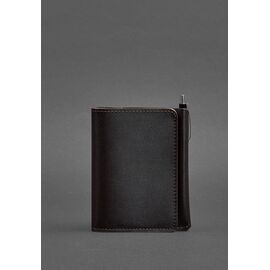 Купить Кожаное портмоне 2.0 темно-коричневое краст, фото , характеристики, отзывы