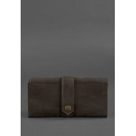 Купить Кожаный женский кошелек с застежкой коричневый 3.0, фото , характеристики, отзывы