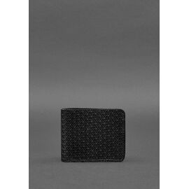 Придбати Чоловіче шкіряне портмоне 4.1 (4 кишені) чорне Карбон, image , характеристики, відгуки