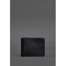 Придбати Чоловіче шкіряне портмоне 4.1 (4 кишені) чорне, image , характеристики, відгуки