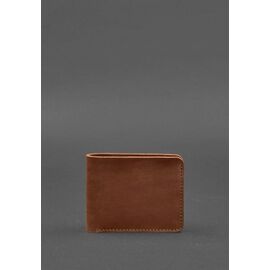 Придбати Чоловіче шкіряне портмоне 4.1 (4 кишені) світло-коричневе, image , характеристики, відгуки
