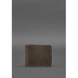 Придбати Чоловіче шкіряне портмоне 4.1 (4 кишені) темно-коричневе Карбон, image , характеристики, відгуки