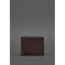 Придбати Чоловіче шкіряне портмоне 4.1 (4 кишені) темно-коричневе, image , характеристики, відгуки