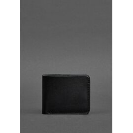 Придбати Чоловіче шкіряне портмоне 4.1 (4 кишені) вугільно-чорне, image , характеристики, відгуки