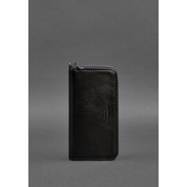 Купить Кожаное портмоне на молнии 6.1 Черное, фото , характеристики, отзывы