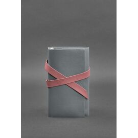 Купить Женский кожаный блокнот (Софт-бук) 1.0 Серый с розовым, фото , характеристики, отзывы