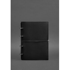 Купить Кожаный блокнот А4 на кольцах (софт-бук) 9.0 в мягкой обложке черный краст, фото , характеристики, отзывы