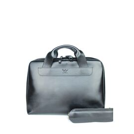 Придбати Шкіряна ділова сумка Attache Briefcase чорний, image , характеристики, відгуки