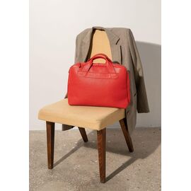 Придбати Шкіряна ділова сумка Attache Briefcase червоний флотар, image , характеристики, відгуки