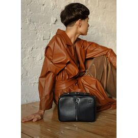 Придбати Жіноча шкіряна сумка Avenue чорна сап'ян, image , характеристики, відгуки