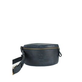 Купить Кожаная поясная сумка темно-синяя винтажная, фото , характеристики, отзывы