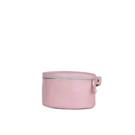 Придбати Жіноча шкіряна поясна сумка рожева гладка, image , характеристики, відгуки