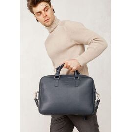 Придбати Шкіряна ділова сумка Briefcase 2.0 синий Флотар, image , характеристики, відгуки