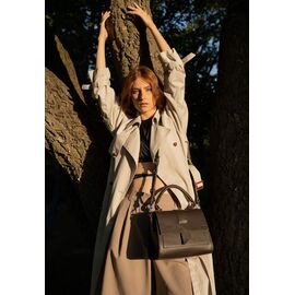 Придбати Жіноча шкіряна сумка Ester темно-коричнева краст, image , характеристики, відгуки