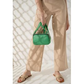 Придбати Жіноча шкіряна сумка поясна / кроссбоді Holly зелена, image , характеристики, відгуки