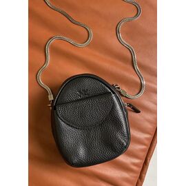 Придбати Міні-сумка Kroha чорна зерниста, image , характеристики, відгуки