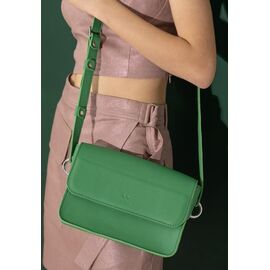 Придбати Жіноча шкіряна міні сумка Moment зелена, image , характеристики, відгуки