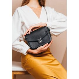 Придбати Жіноча шкіряна сумочка Yoko чорна флотар, image , характеристики, відгуки