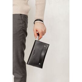Купить - Кожаный мужской клатч-барсетка 3.0 черный краст, фото , характеристики, отзывы