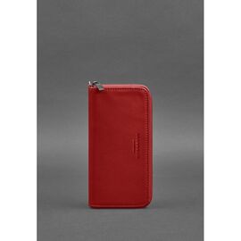 Купить - Кожаное портмоне на молнии 6.1 красное, фото , характеристики, отзывы