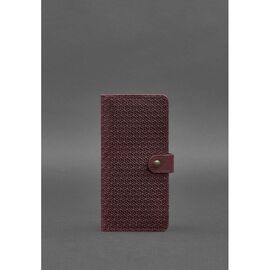 Купить - Кожаное женское бордовое портмоне 7.0 Карбон, фото , характеристики, отзывы