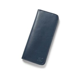 Придбати Шкіряне портмоне Middle синій, image , характеристики, відгуки