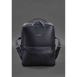 Купить - Кожаный городской женский рюкзак на молнии Cooper темно-синий флотар, фото , характеристики, отзывы