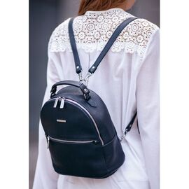 Купить - Кожаный женский Мини-рюкзак Kylie Синий, фото , характеристики, отзывы