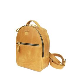 Купить - Кожаный рюкзак Groove S желтый винтажный, фото , характеристики, отзывы