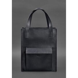 Купить - Кожаная женская сумка шоппер Бэтси с карманом синяя Краст, фото , характеристики, отзывы