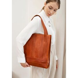 Купить - Кожаная женская сумка шоппер Бэтси светло-коричневая Crazy Horse, фото , характеристики, отзывы