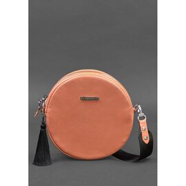 Купить - Круглая кожаная женская сумочка Tablet коралловая, фото , характеристики, отзывы