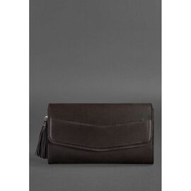 Купить - Женская кожаная сумка Элис темно-коричневая Краст, фото , характеристики, отзывы