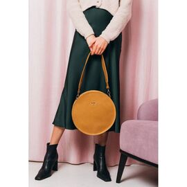 Придбати Жіноча шкіряна сумка Amy L жовта вінтажна, image , характеристики, відгуки