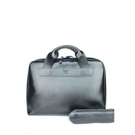 Купить Кожаная деловая сумка Attache Briefcase черный, фото , характеристики, отзывы