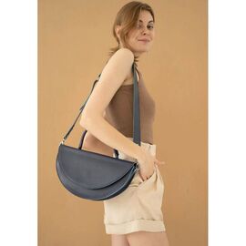 Придбати Жіноча шкіряна міні-сумка Сhris maxi темно-синя, image , характеристики, відгуки