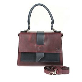 Купить Женская кожаная сумка Ester бордово-синяя винтажная, фото , характеристики, отзывы