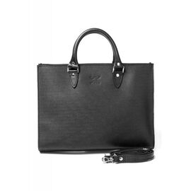Придбати Жіноча шкіряна сумка Fancy A4 чорна, image , характеристики, відгуки