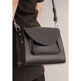 Придбати Жіноча шкіряна сумка Liv чорна, image , характеристики, відгуки